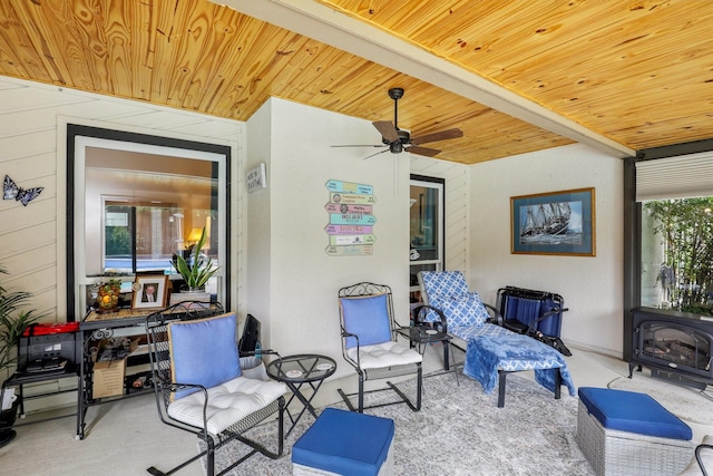5008 Caliente Dr, Arlington, TX 76017 - view of patio with ceiling fan