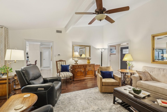 5008 Caliente Dr, Arlington, TX 76017 - living area with a ceiling fan and wood finished floors
