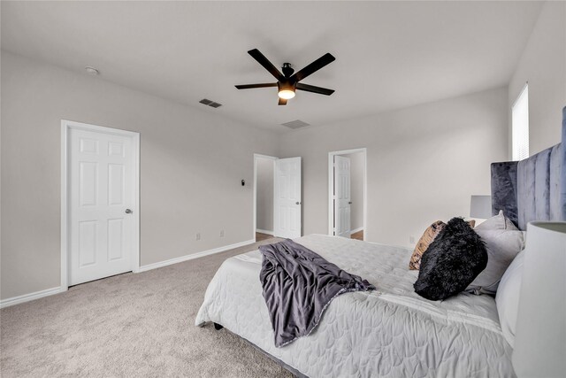 3433 Alamosa River Dr, Celina, TX 75078 - bedroom with carpet floors, baseboards, and ceiling fan