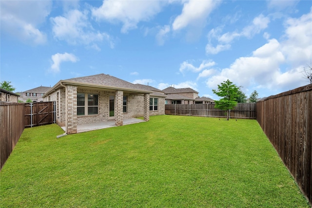 3433 Alamosa River Dr, Celina, TX 75078 - rear view of property featuring a patio, brick siding, and a shingled roof