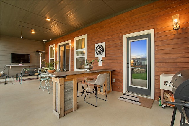 view of patio / terrace featuring area for grilling