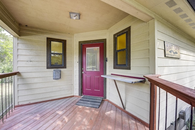 41 Crestline Ct, Nocona, TX 76255 - doorway to property with covered porch