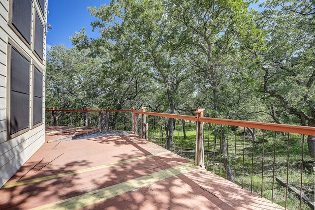 41 Crestline Ct, Nocona, TX 76255 - view of wooden terrace