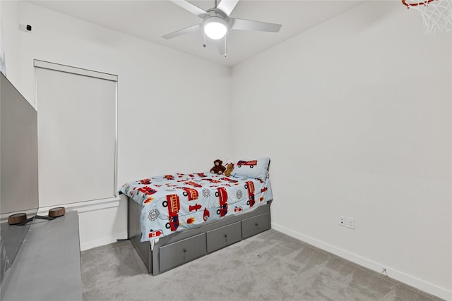 5160 Statesman Ln, Frisco, TX 75036 - carpeted bedroom featuring baseboards and a ceiling fan