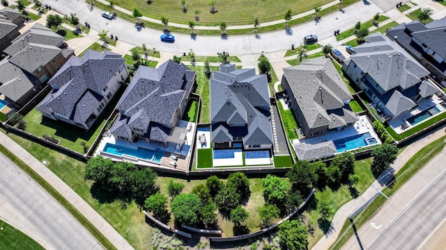 5160 Statesman Ln, Frisco, TX 75036 - aerial view of residential area with a pool area