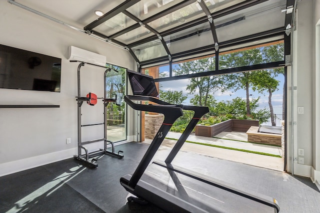 1210 Emerald Sound Blvd, Oak Point, TX 75068 - workout area featuring baseboards