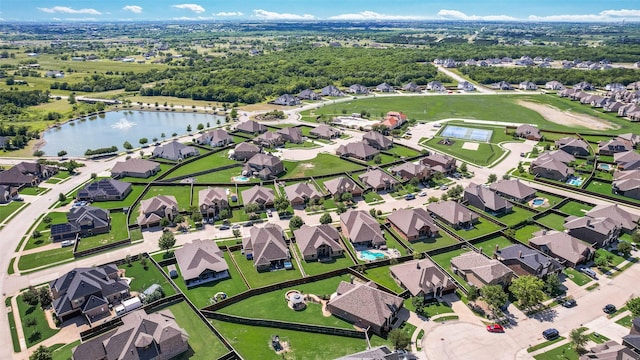 1537 Firenza Ct, Mclendon Chisholm, TX 75032 - aerial view of property's location with nearby suburban area and a large body of water