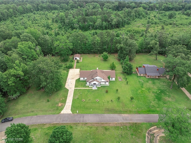 4131 Waller Dr, Shreveport, LA 71119 - aerial view of property and surrounding area featuring a heavily wooded area