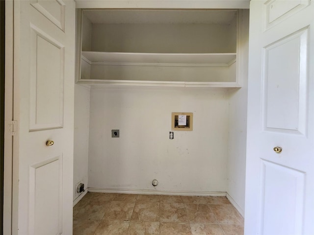 bathroom with tile patterned floors