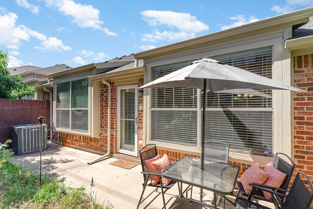 3644 Vienna St, Irving, TX 75038 - view of patio / terrace with cooling unit and fence