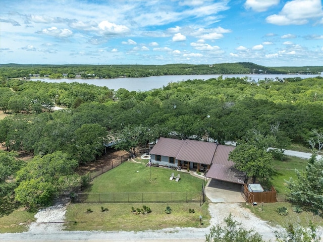 138 Selma Rd, Bowie, TX 76230 - view of subject property featuring a forest and a nearby body of water