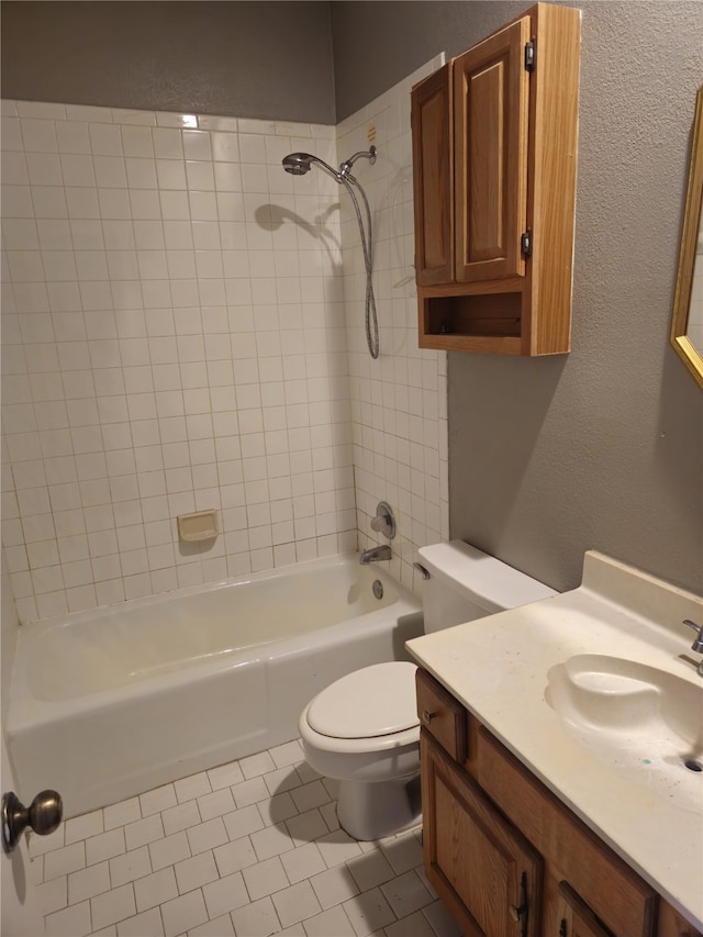 2164 Tanglewood Blvd Unit B202, Pottsboro, TX 75076 - full bathroom with toilet, tile patterned floors, shower / tub combination, and vanity