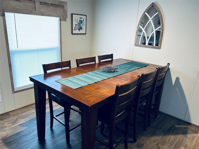 204 N Marion St, Richland Springs, TX 76871 - dining space with wood finished floors