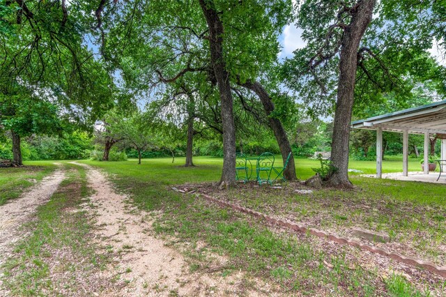 1455 N Joe Wilson Rd, Cedar Hill, TX 75104 - view of home's community featuring a lawn, a patio, and view of scattered trees