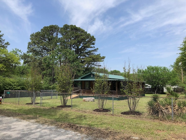 132 Keck St, Nocona, TX 76255 - view of yard with covered porch