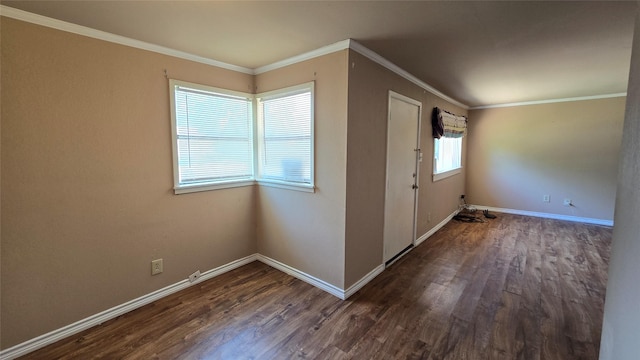 897 Sunset Dr, Abilene, TX 79605 - entryway featuring wood finished floors, baseboards, and ornamental molding