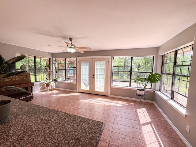 3836 Farm Road 196 N, Paris, TX 75462 - unfurnished sunroom featuring french doors