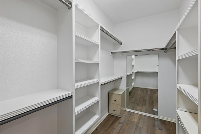 2413 Oak Brook Dr, Bedford, TX 76021 - spacious closet featuring dark wood-type flooring