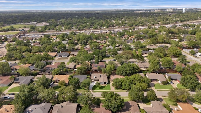 aerial view of residential area