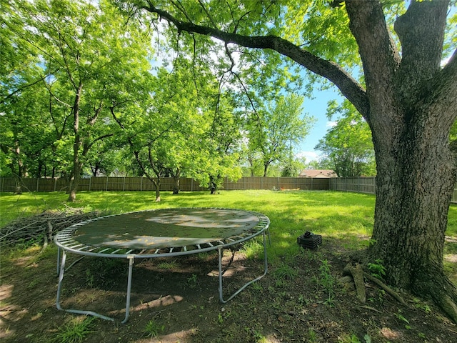 1208 W Broadway, Clarksville, TX 75426 - view of yard with a trampoline
