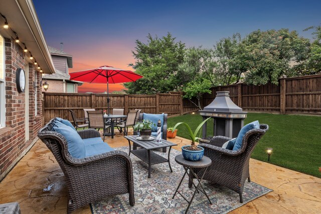 2377 Sunshine Dr, Little Elm, TX 75068 - view of patio / terrace featuring outdoor dining area