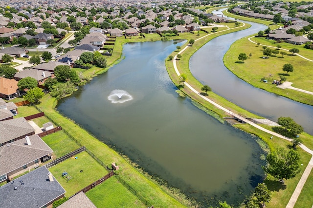 2377 Sunshine Dr, Little Elm, TX 75068 - aerial perspective of suburban area featuring a nearby body of water