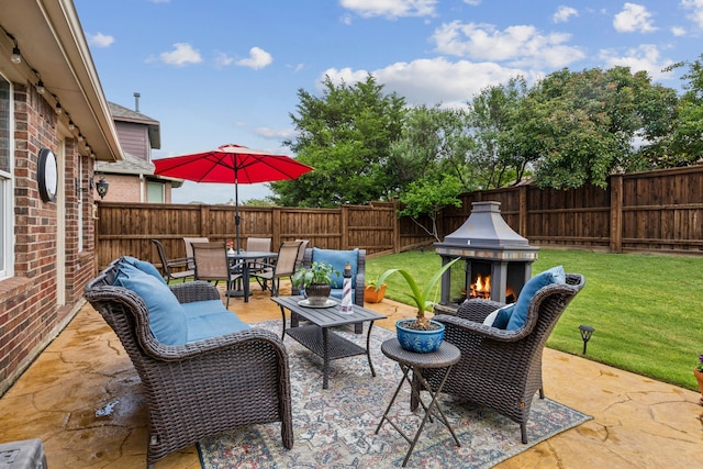 2377 Sunshine Dr, Little Elm, TX 75068 - view of patio with outdoor dining space