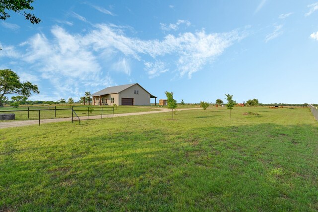5050 Helton Rd, Justin, TX 76247 - view of yard featuring a pole building, a view of rural / pastoral area, and an outbuilding