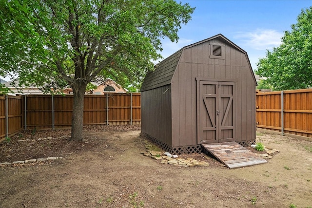 2617 Jacques Ln, Mckinney, TX 75070 - view of shed with a fenced backyard