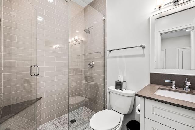 3420 Rosedale Ave Unit 6, University Park, TX 75205 - full bathroom with a stall shower, toilet, and vanity