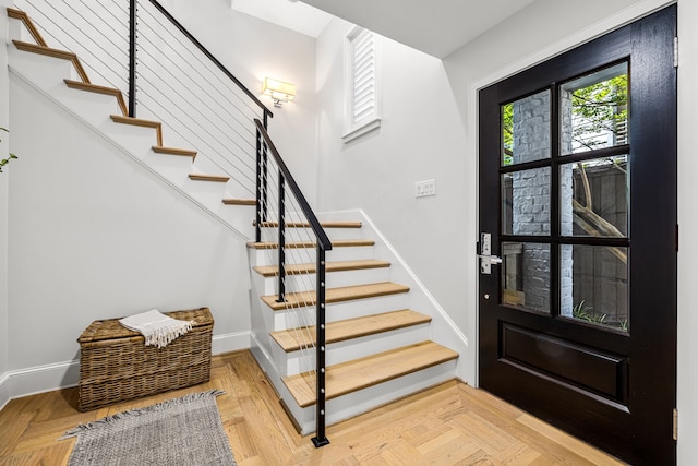 3420 Rosedale Ave Unit 6, University Park, TX 75205 - foyer featuring stairway and baseboards