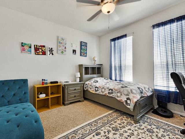 1111 Burlingame Dr, Cleburne, TX 76033 - bedroom with carpet floors and a ceiling fan