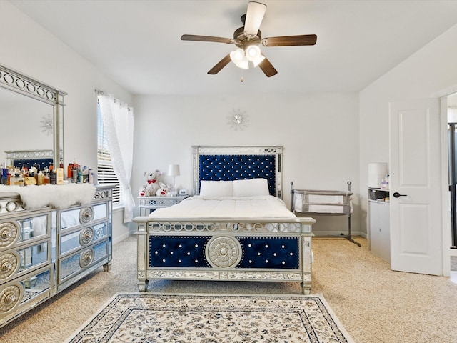 1111 Burlingame Dr, Cleburne, TX 76033 - carpeted bedroom with baseboards and ceiling fan