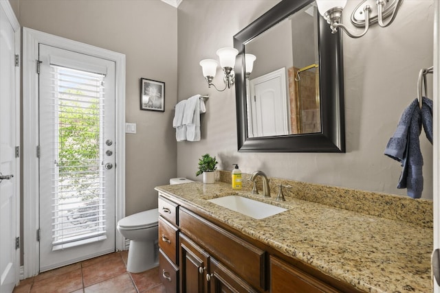7208 Majestic Mnr, Colleyville, TX 76034 - full bath featuring tile patterned floors, toilet, and vanity
