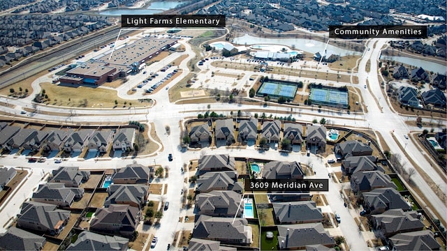 3609 Meridian Ave, Celina, TX 75009 - aerial view of residential area