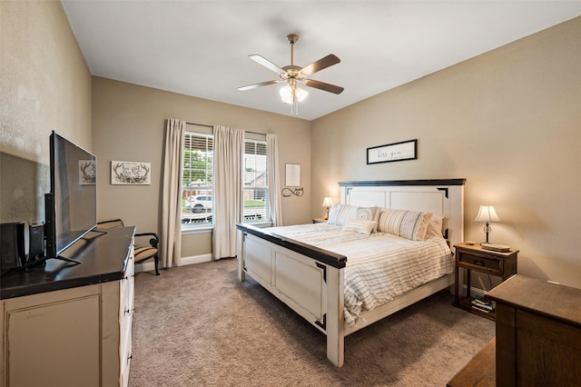 1461 Lakeview Dr, Pelican Bay, TX 76020 - bedroom with carpet floors, baseboards, and ceiling fan