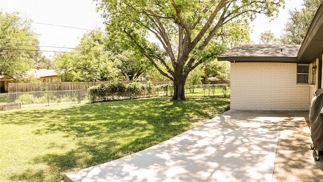 view of yard featuring a patio area
