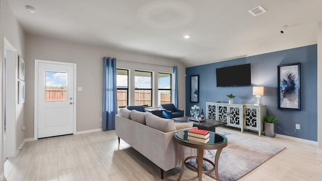 4109 Azam Ln, Fort Worth, TX 76036 - living area featuring baseboards and recessed lighting