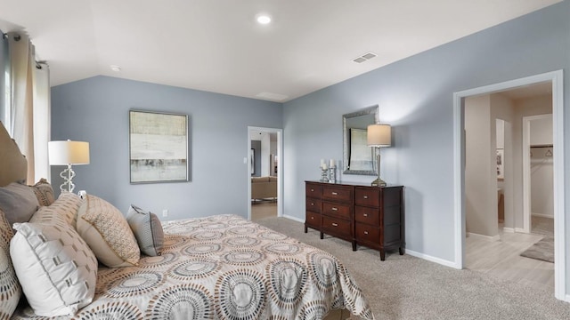 4109 Azam Ln, Fort Worth, TX 76036 - carpeted bedroom with baseboards and vaulted ceiling