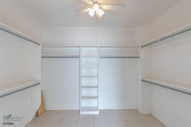7118 Sable Cir, Abilene, TX 79606 - spacious closet with ceiling fan and light tile patterned flooring