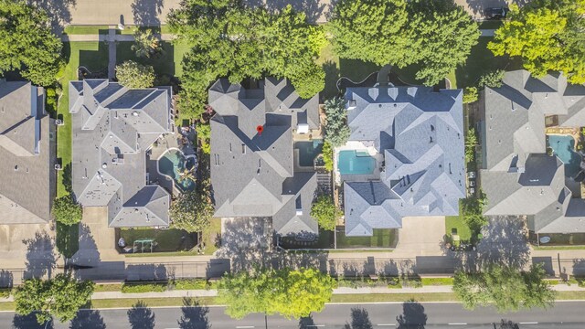 aerial perspective of suburban area