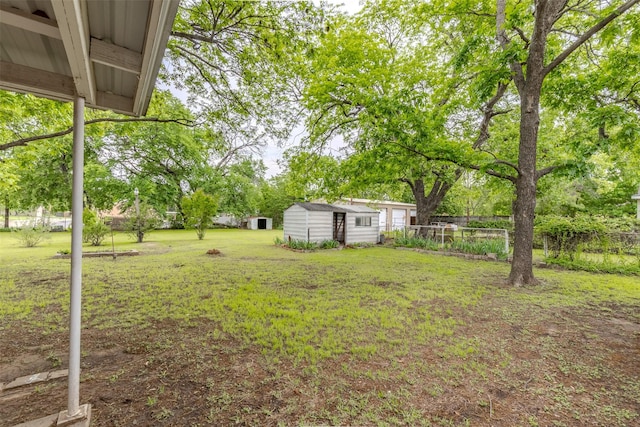 1809 Stevens St, Bridgeport, TX 76426 - view of yard with an outbuilding and a shed