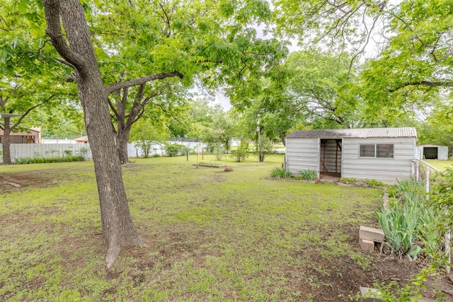 1809 Stevens St, Bridgeport, TX 76426 - view of yard with an outdoor structure