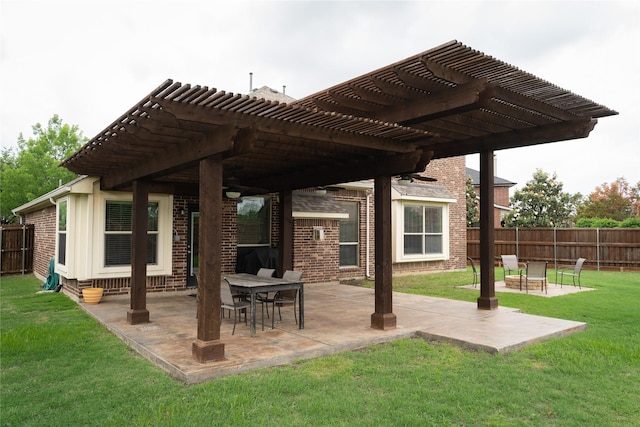 2974 Sparks Dr, Frisco, TX 75036 - view of patio / terrace featuring a pergola and a fire pit