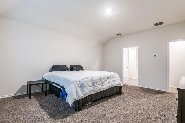 222 Redbarn Ln, Caddo Mills, TX 75135 - bedroom with carpet flooring, baseboards, and vaulted ceiling
