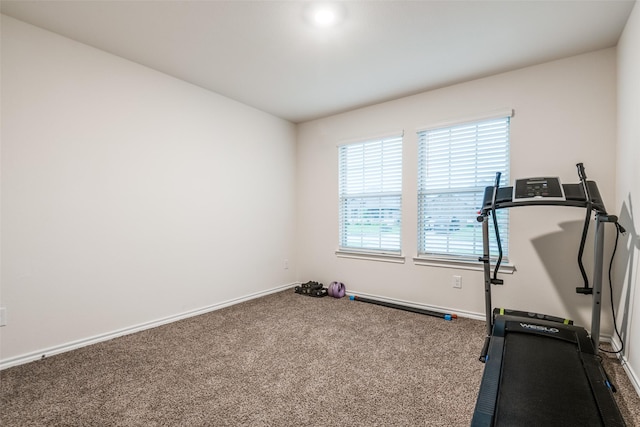 222 Redbarn Ln, Caddo Mills, TX 75135 - workout area with carpet flooring and baseboards