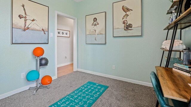 212 Trinity St, Grandview, TX 76050 - exercise area with carpet and baseboards