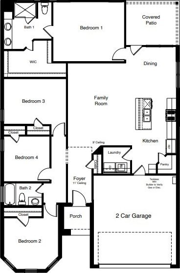212 Trinity St, Grandview, TX 76050 - floor plan / room layout