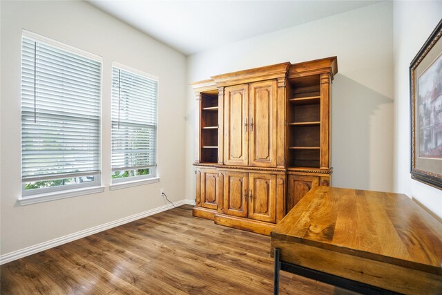 3224 Greymoore Dr, Anna, TX 75409 - unfurnished office with wood finished floors and baseboards