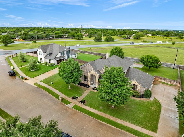 view from above of property